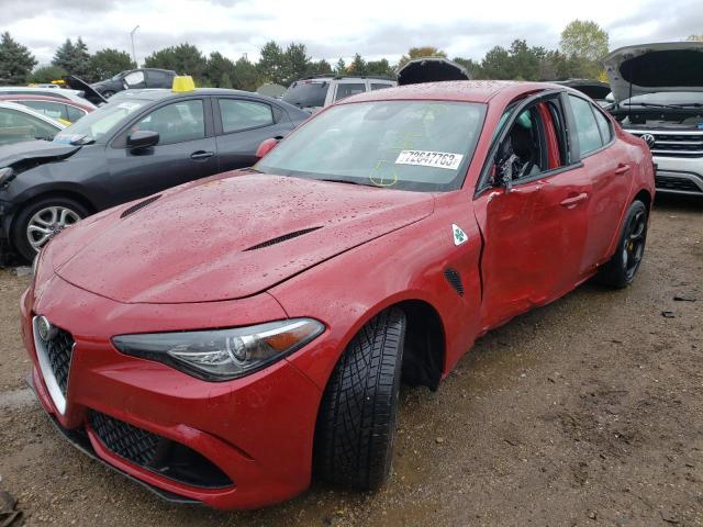 Image 1 of 2018 ALFA ROMEO GIULIA QUADRIFOGLIO 2018 with VIN ZARFAEAV1J7595874