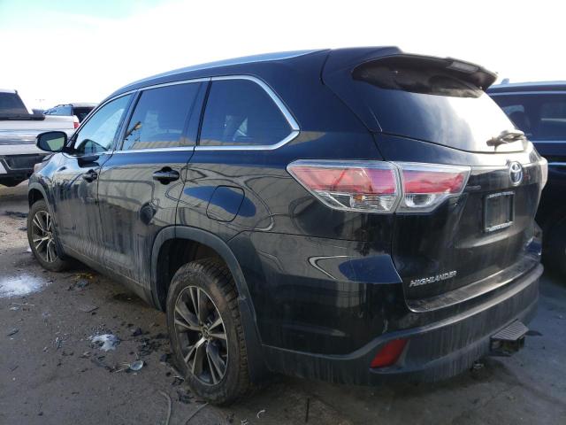 Image 2 of 2016 TOYOTA HIGHLANDER XLE 2016 with VIN 5TDJKRFH7GS334498