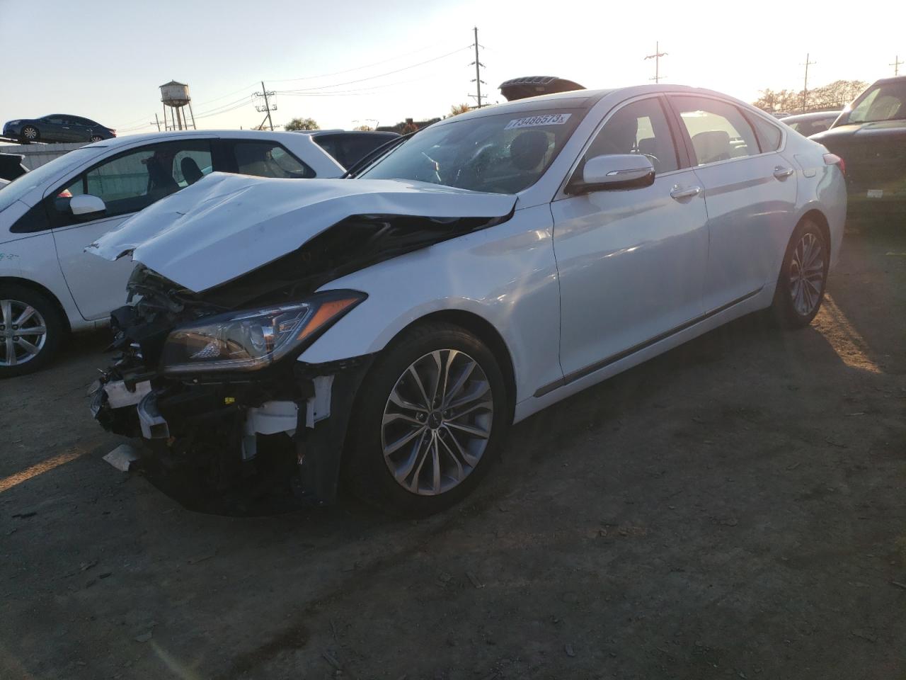 Image 1 of 2017 GENESIS G80 BASE 2017 with VIN KMHGN4JE0HU171283