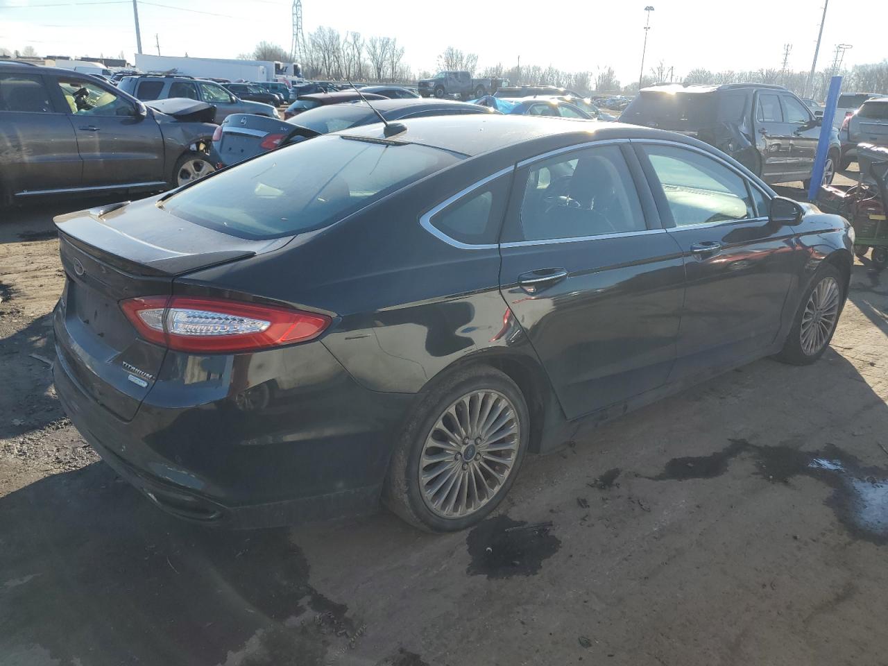 Image 3 of 2014 FORD FUSION TITANIUM 2014 with VIN 3FA6P0K94ER353369