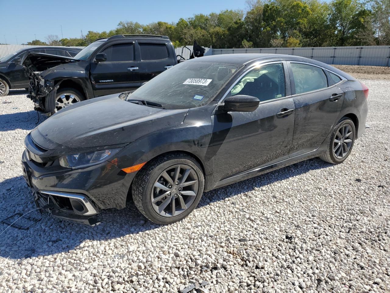 Image 1 of 2019 HONDA CIVIC EX 2019 with VIN JHMFC1F39KX009474