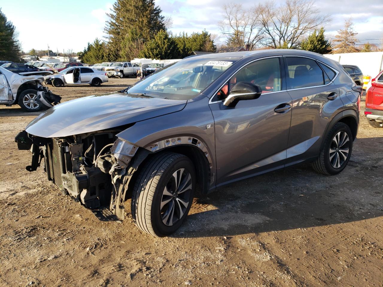 Image 1 of 2019 LEXUS NX 300 BASE 2019 with VIN JTJBARBZ2K2195142