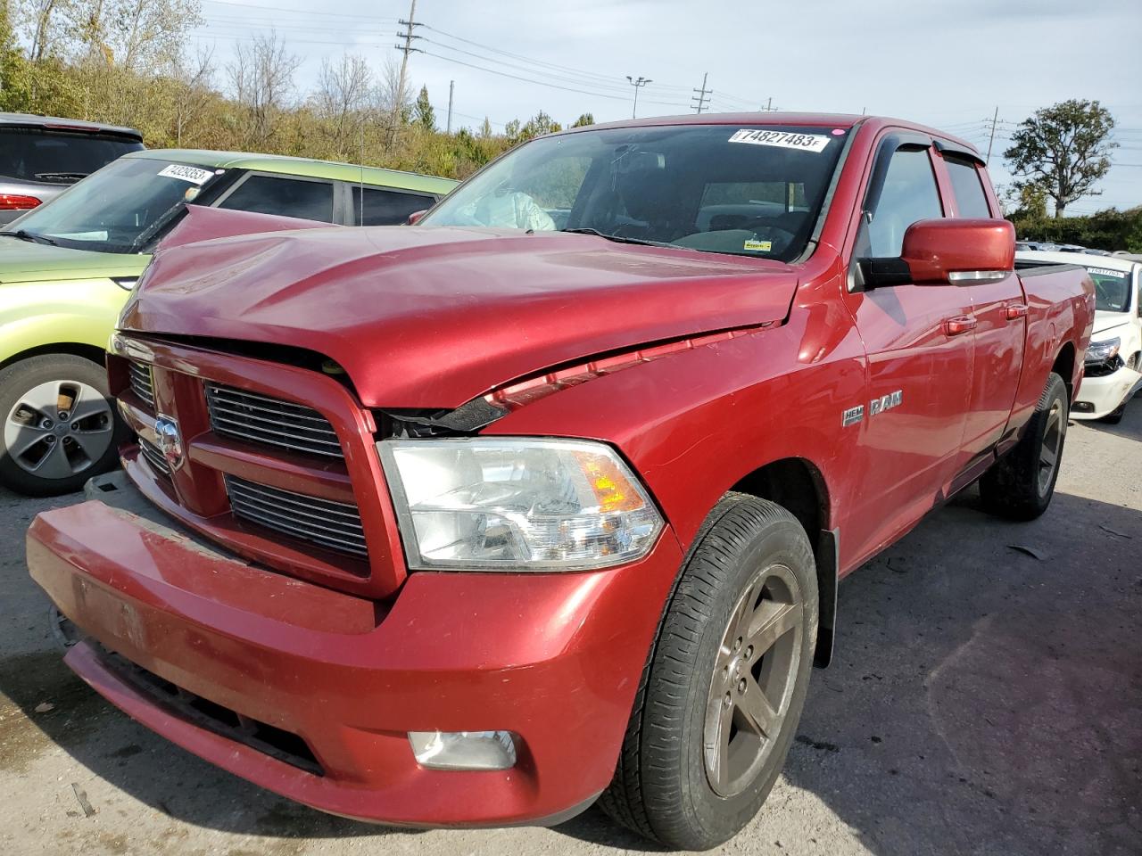 Image 1 of 2010 DODGE RAM 1500  2010 with VIN 1D7RV1GT1AS261356