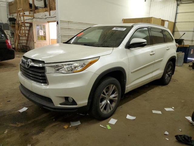 Obraz 1 z 2014 TOYOTA HIGHLANDER XLE 2014 z VIN 5TDJKRFH5ES029479