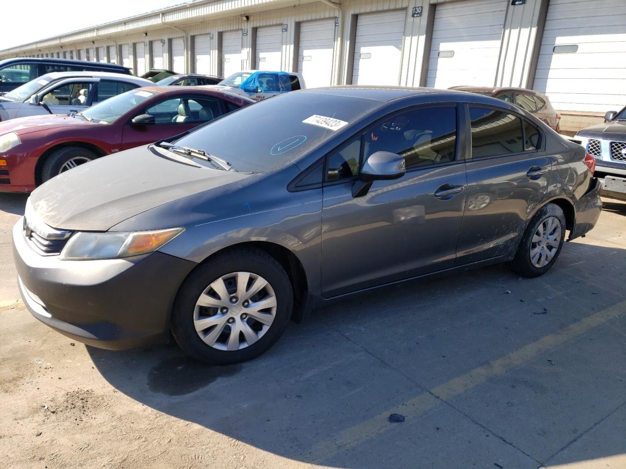Image 1 of 2012 HONDA CIVIC LX 2012 with VIN 19XFB2F58CE069033