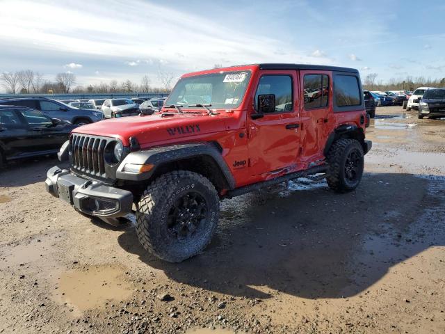 Image 1 of 2021 JEEP WRANGLER UNLIMITED SPORT 2021 with VIN 1C4HJXDG8MW844886