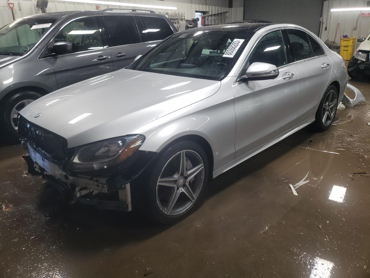 Image 1 of 2016 MERCEDES-BENZ C 300 4MATIC 2016 with VIN 55SWF4KB3GU109948