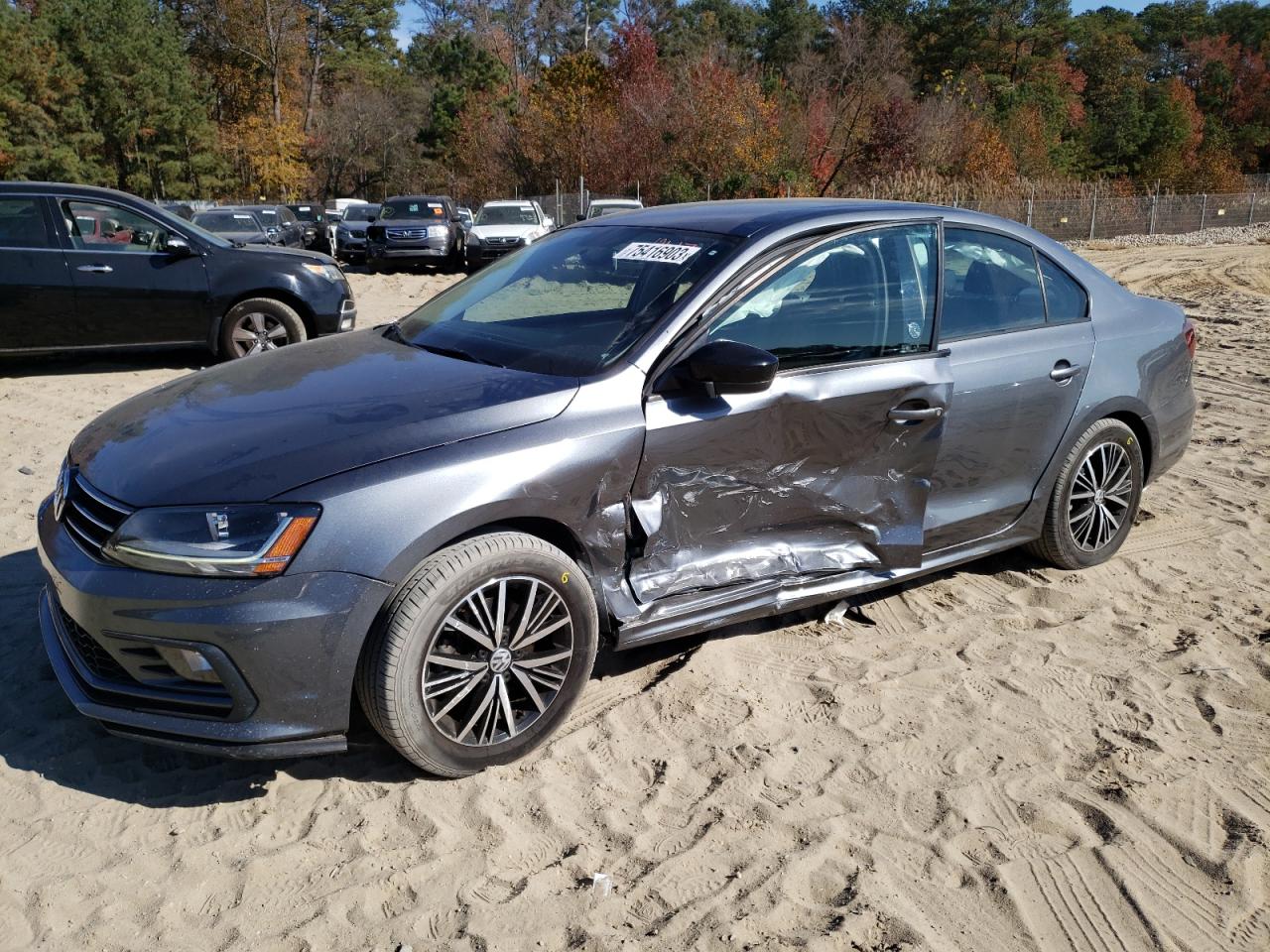 Image 1 of 2018 VOLKSWAGEN JETTA SE 2018 with VIN 3VWDB7AJ1JM214809