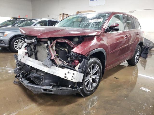 Image 1 of 2018 TOYOTA HIGHLANDER LE 2018 with VIN 5TDBZRFH3JS844600