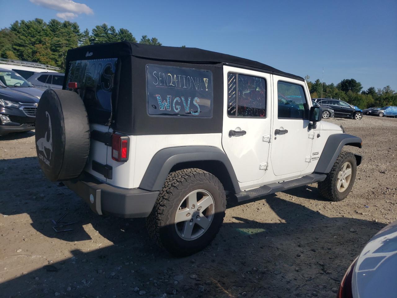 Image 3 of 2017 JEEP WRANGLER UNLIMITED SPORT 2017 with VIN 1C4BJWDG4HL733422