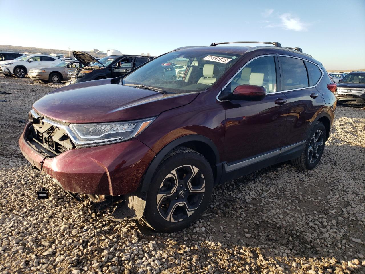 Image 1 of 2018 HONDA CR-V TOURING 2018 with VIN 7FARW2H99JE080684