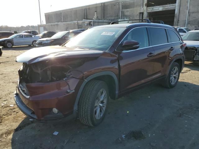 Obraz 1 z 2014 TOYOTA HIGHLANDER XLE 2014 z VIN 5TDKKRFH7ES031464