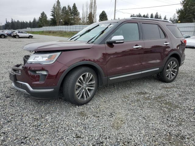 Image 1 of 2018 FORD EXPLORER PLATINUM 2018 with VIN 1FM5K8HT3JGB90748