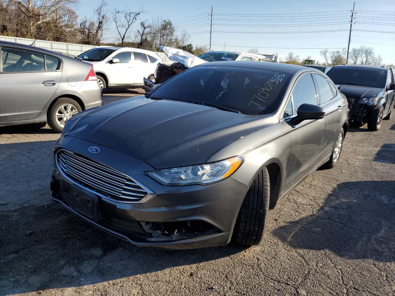Image 1 of 2017 FORD FUSION S 2017 with VIN 3FA6P0G7XHR113870