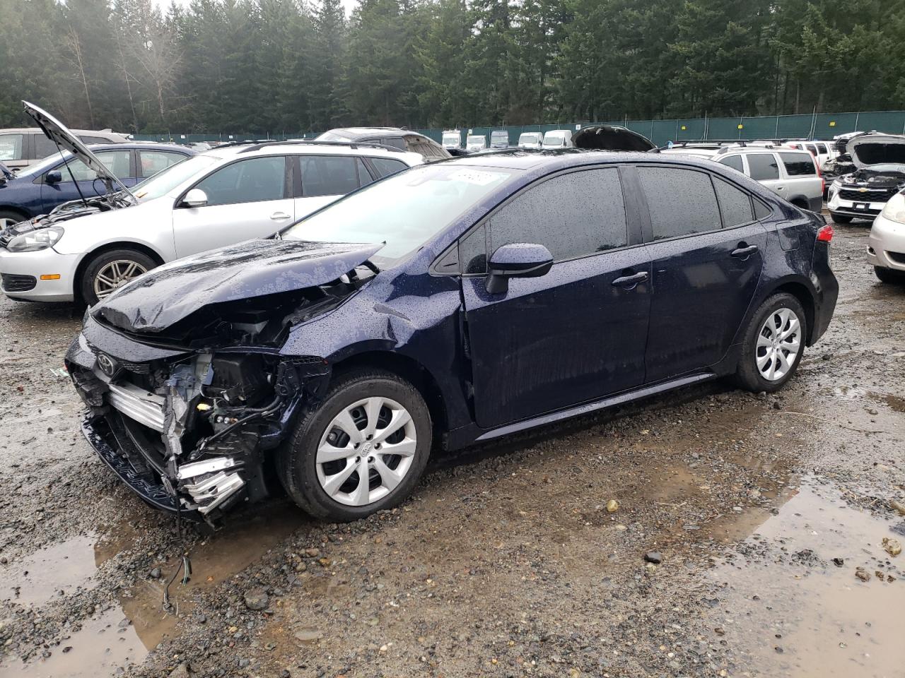 Image 1 of 2022 TOYOTA COROLLA LE 2022 with VIN 5YFEPMAE3NP324723