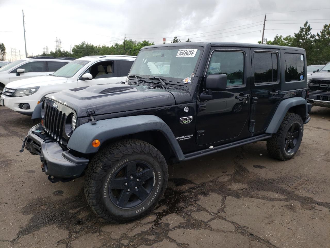 Image 1 of 2012 JEEP WRANGLER UNLIMITED RUBICON 2012 with VIN 1C4BJWFG1CL211837