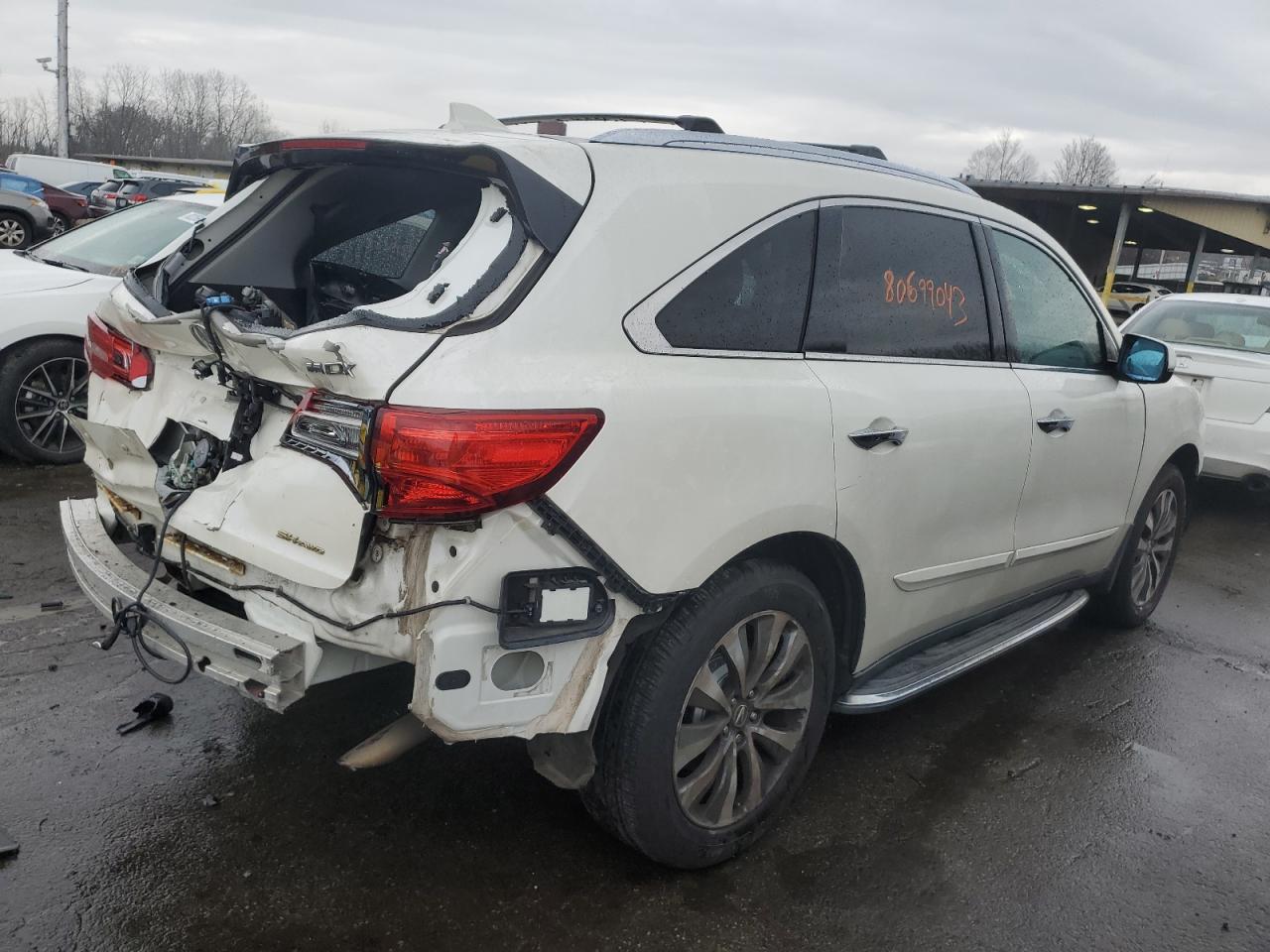 Image 3 of 2014 ACURA MDX TECHNOLOGY 2014 with VIN 5FRYD4H4XEB005803