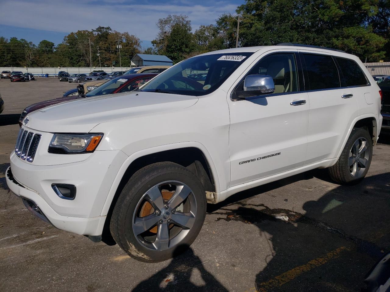 Image 1 of 2015 JEEP GRAND CHEROKEE OVERLAND 2015 with VIN 1C4RJECG4FC856600
