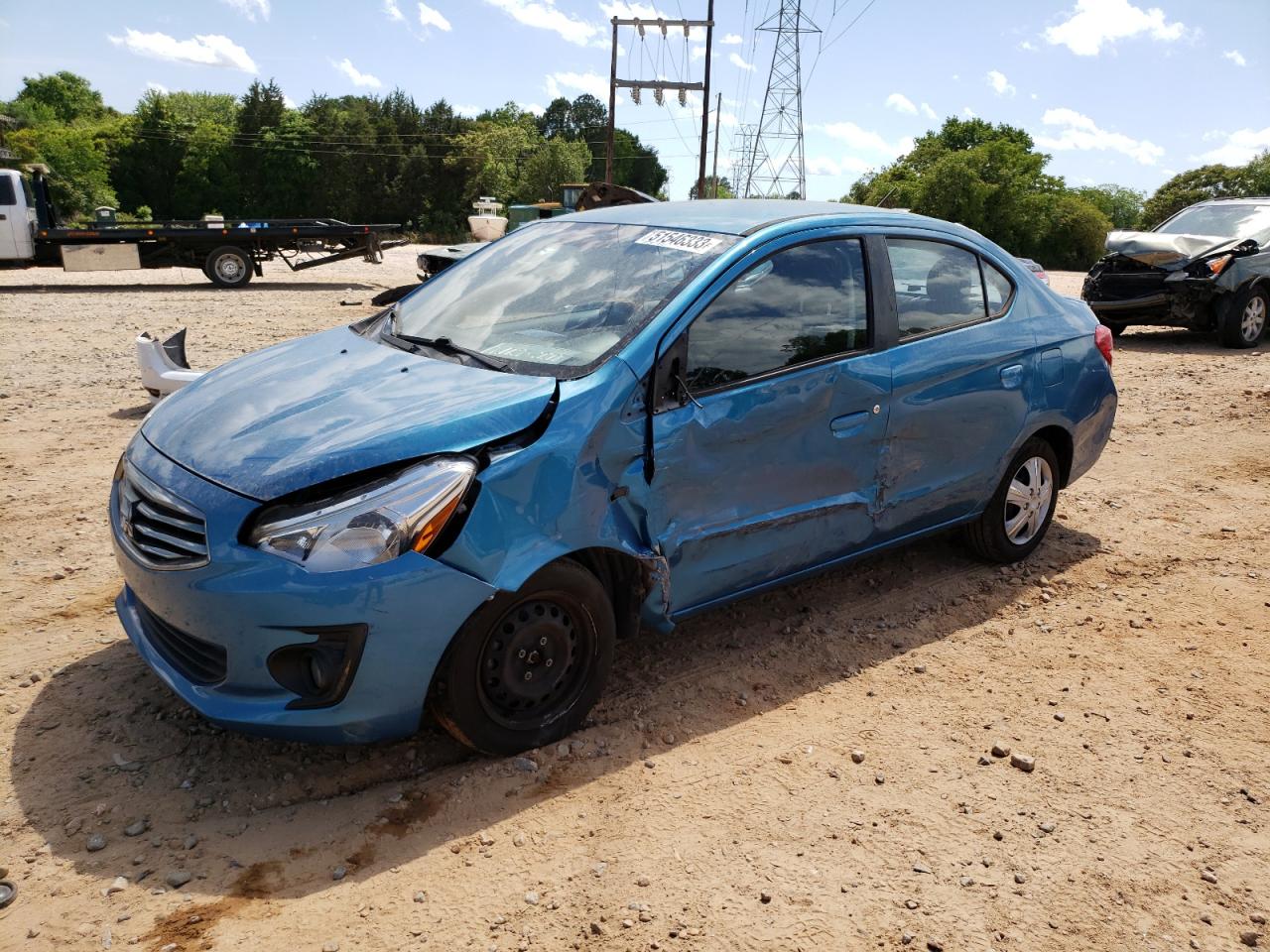 Image 1 of 2017 MITSUBISHI MIRAGE G4 ES 2017 with VIN ML32F3FJXHHF07967
