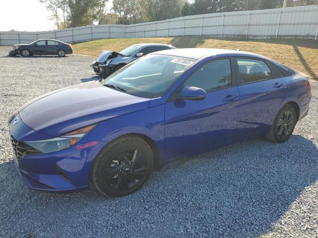 Image 1 of 2023 HYUNDAI ELANTRA BLUE 2023 with VIN KMHLM4AJXPU082110