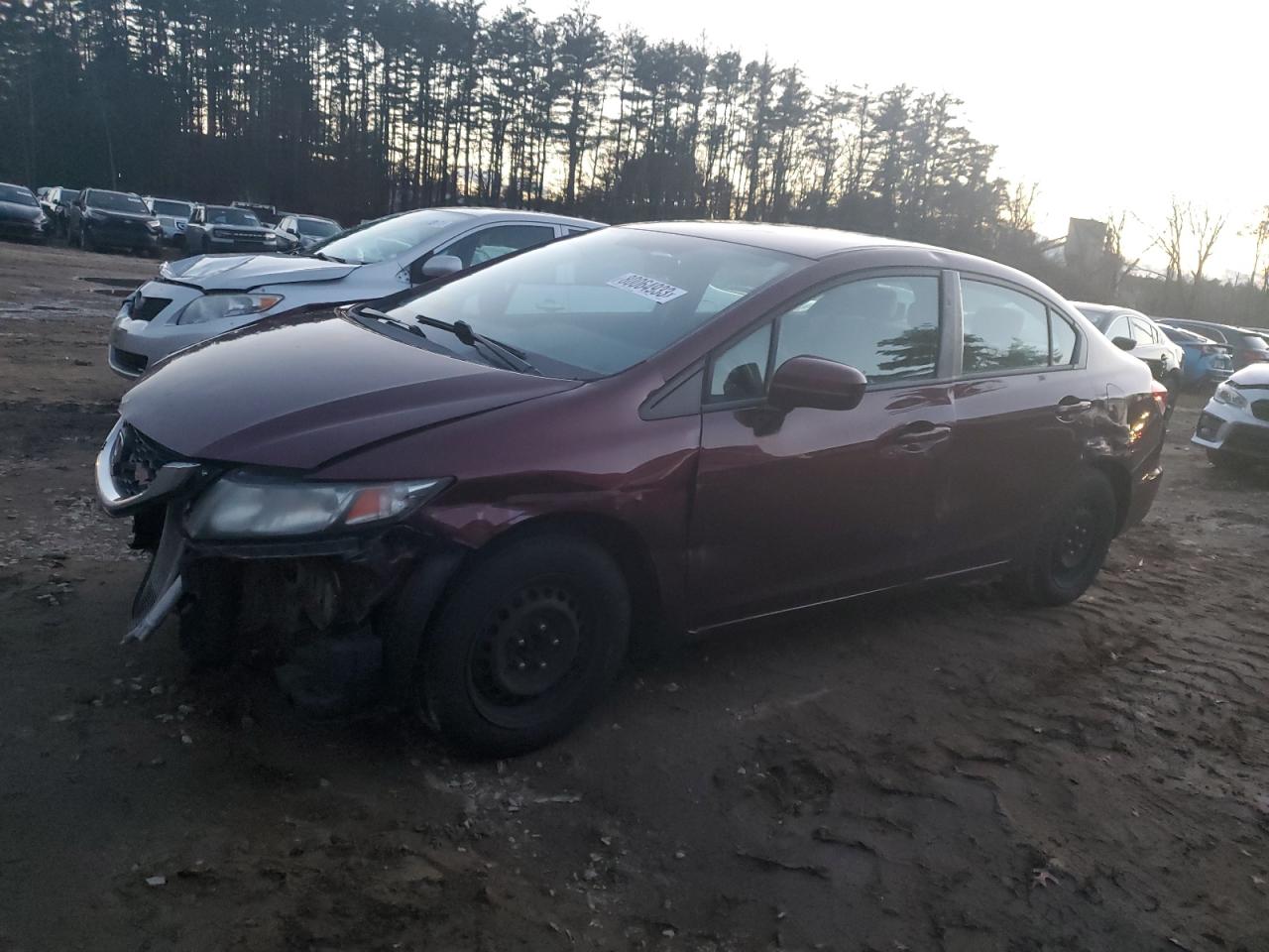 Obraz 1 z 2014 HONDA CIVIC LX 2014 z VIN 19XFB2F56EE231843